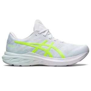 ASICS Women's Athletic Shoes - White and Neon Yellow